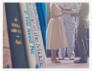 Couple being married